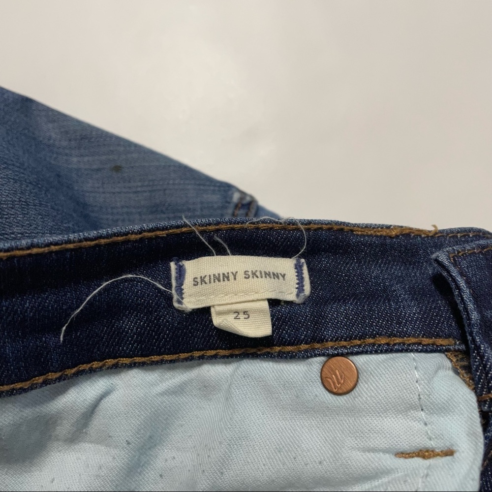 Madewell “Skinny Skinny” Denim Jeans Boho Preppy Streetwear Casual Size 25 - Picture 5 of 11